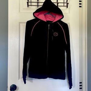 Harley Davidson zip up hoodie- Sz Medium
